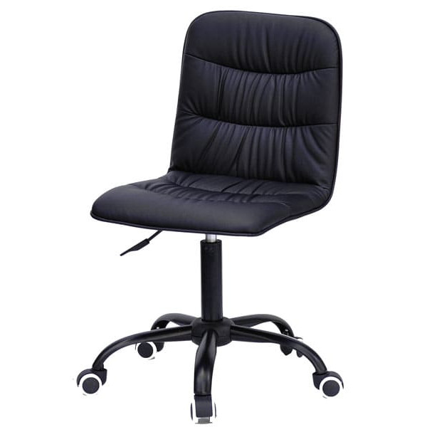 Стул Onder Mebli Split BK-Office Черный Экокожа-1