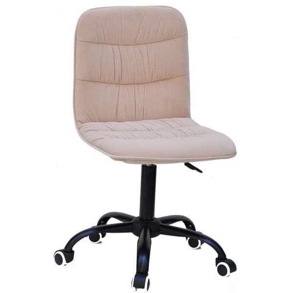 Стілець Onder Mebli Split BK-Office Бежевий B-1005 Оксамит-0