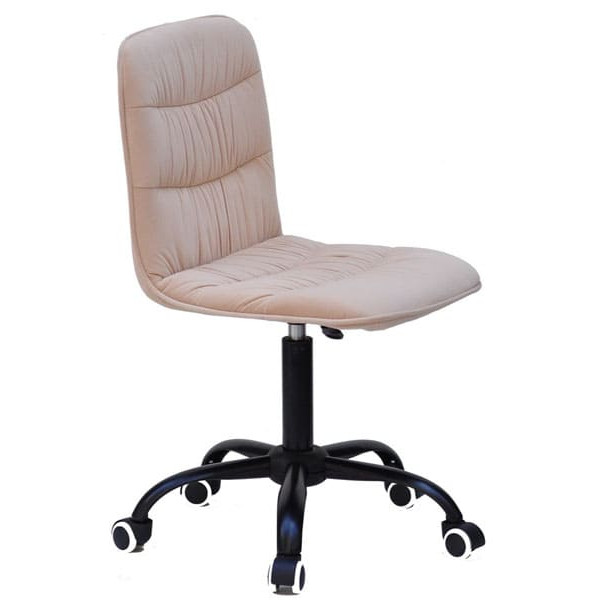 Стілець Onder Mebli Split BK-Office Бежевий B-1005 Оксамит-2