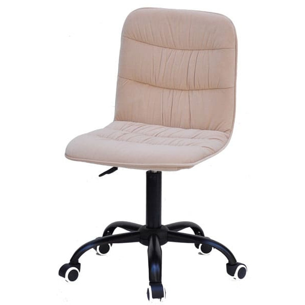 Стілець Onder Mebli Split BK-Office Бежевий B-1005 Оксамит-1