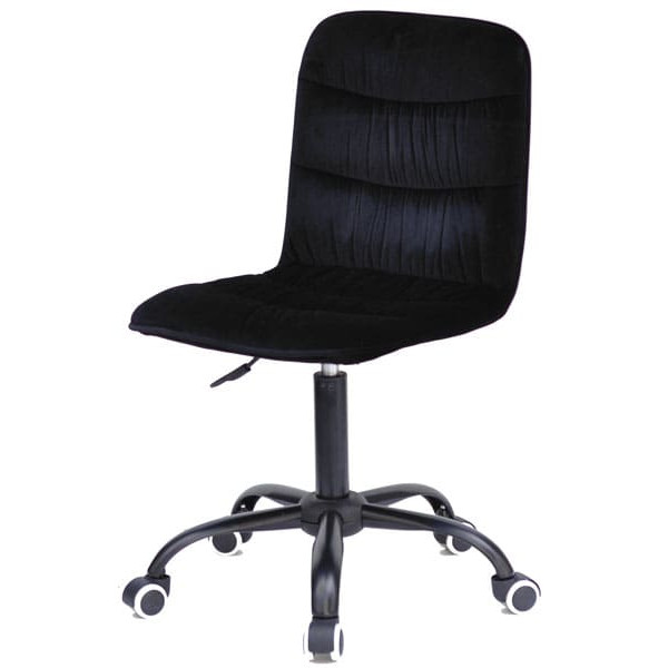 Стілець Onder Mebli Split BK-Office Чорний B-1011 Оксамит-1