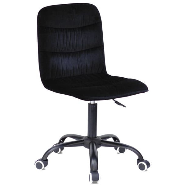 Стілець Onder Mebli Split BK-Office Чорний B-1011 Оксамит-0