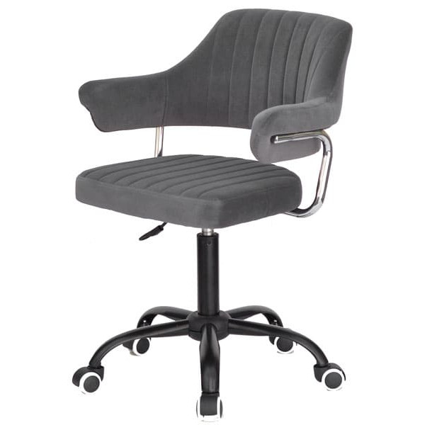 Стілець Onder Mebli Jeff BK-Office Сірий B-1004 Оксамит-1