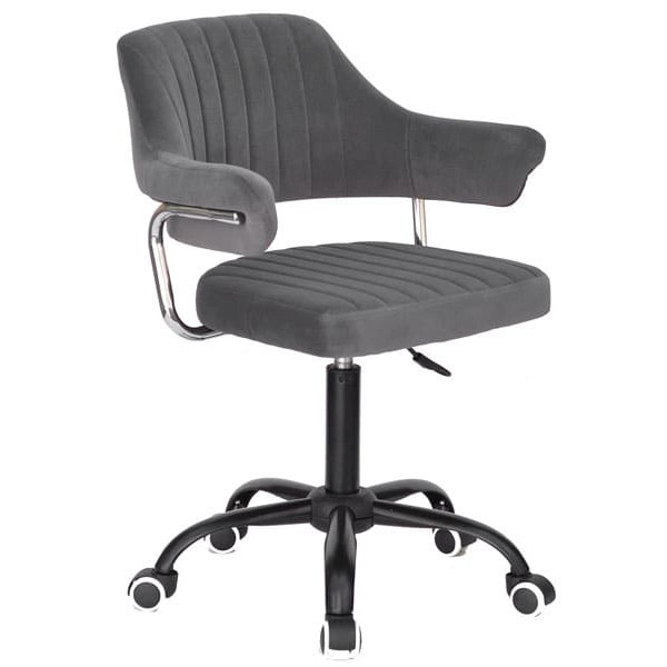 Стілець Onder Mebli Jeff BK-Office Сірий B-1004 Оксамит-2