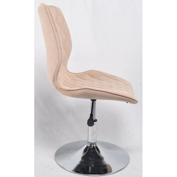 Стул Onder Mebli Toni CH-BASE Бежевый B-1005 Бархат-1