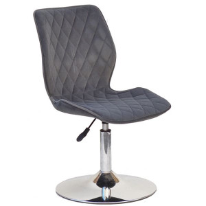 Стул Onder Mebli Toni CH-BASE Серый B-1004 Бархат