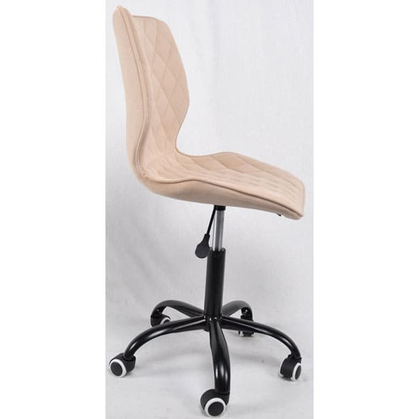 Стілець Onder Mebli Toni BK-Office Бежевий B-1005 Оксамит-1