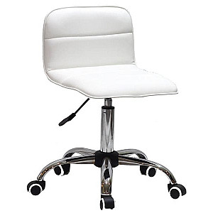 Стілець Onder Mebli Real CH-Office Білий Екошкіра