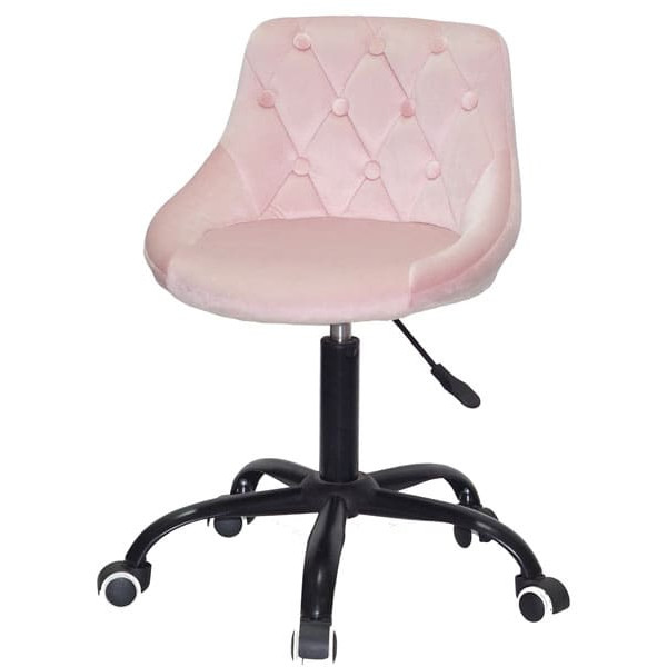 Стул Onder Mebli FORO+BUTTON BK-OFFICE Розовый B-1021 Бархат-1