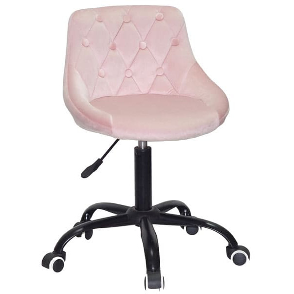 Стул Onder Mebli FORO+BUTTON BK-OFFICE Розовый B-1021 Бархат-0