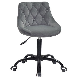 Стул Onder Mebli FORO+BUTTON BK-OFFICE Серый B-1004 Бархат