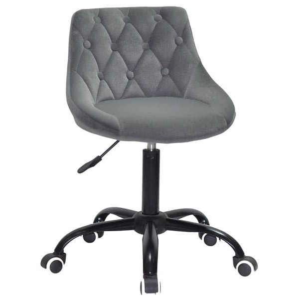 Стул Onder Mebli FORO+BUTTON BK-OFFICE Серый B-1004 Бархат-0