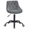 Стілець Onder Mebli FORO+BUTTON BK-OFFICE Сірий B-1004 Оксамит-0-thumb