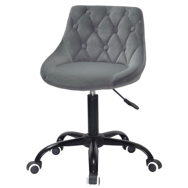 Стул Onder Mebli FORO+BUTTON BK-OFFICE Серый B-1004 Бархат-1
