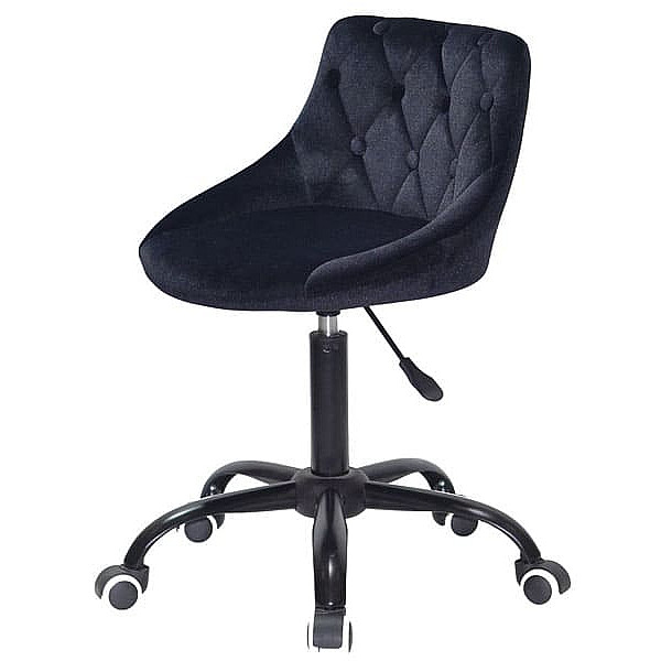 Стул Onder Mebli FORO+BUTTON BK-OFFICE Черный B-1011 Бархат-2