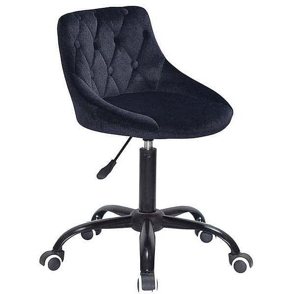 Стул Onder Mebli FORO+BUTTON BK-OFFICE Черный B-1011 Бархат-3