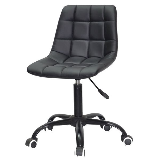 Стул Onder Mebli Robin BK-OFFICE Черный Экокожа-1