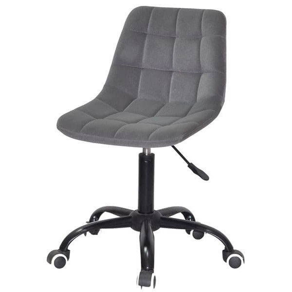 Стілець Onder Mebli Robin BK-OFFICE Сірий B-1004 Оксамит-1