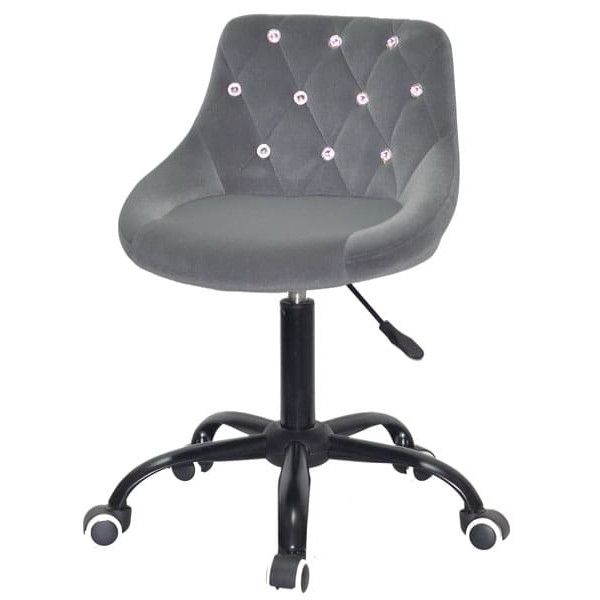 Стілець Onder Mebli FORO+SV BK-OFFICE Сірий B-1004 Оксамит-1