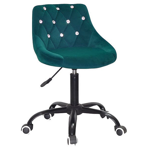 Стілець Onder Mebli FORO+SV BK-OFFICE Зелений B-1003 Оксамит-0