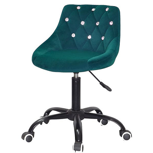 Стілець Onder Mebli FORO+SV BK-OFFICE Зелений B-1003 Оксамит-1