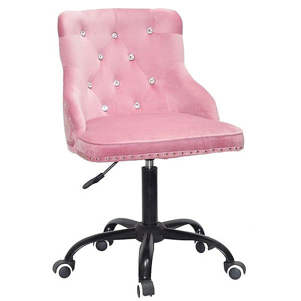 Стілець Onder Mebli OLIMP+SV BK-OFFICE Рожевий B-1021 Оксамит-0