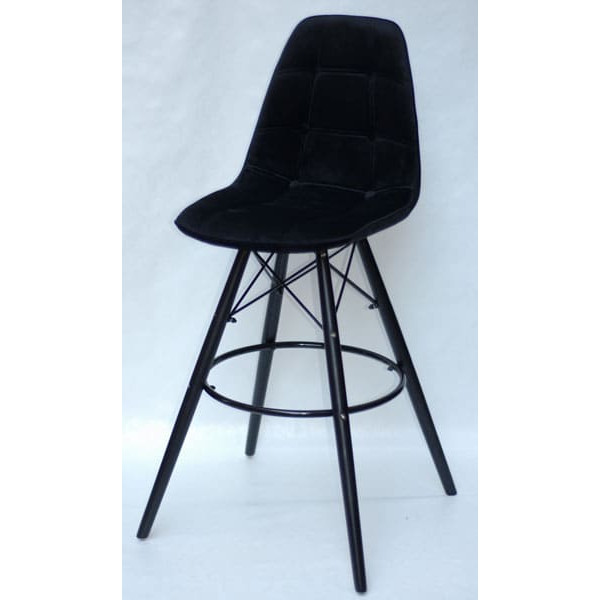 Барный стул Onder Mebli Alex BAR 75-BK Черный B-4 Бархат-1