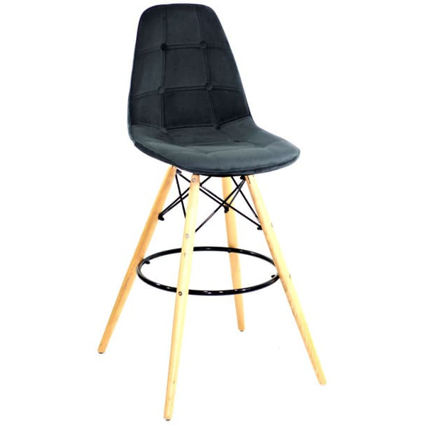 Барный стул Onder Mebli Alex BAR 75 Черный B-4 Бархат-0