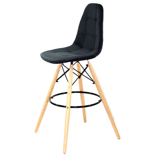 Барный стул Onder Mebli Alex BAR 75 Черный B-4 Бархат-3