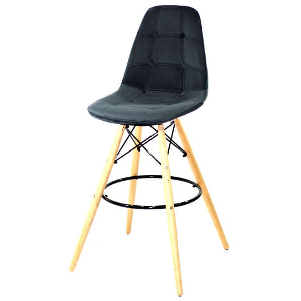 Барный стул Onder Mebli Alex BAR 75 Черный B-4 Бархат-1