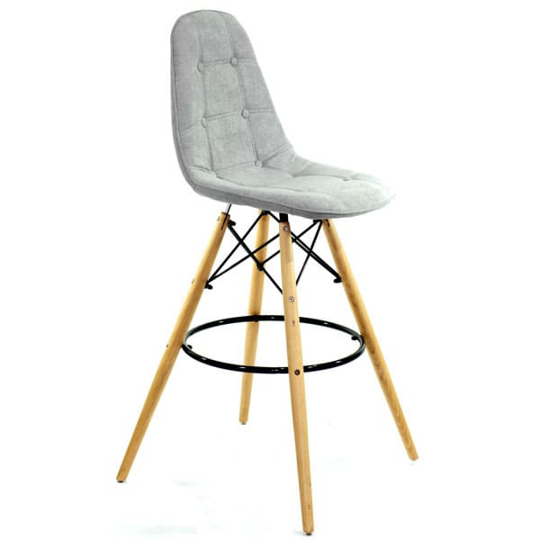 Барний стілець Onder Mebli Alex BAR 75 Сірий G-102 Шеніл-2
