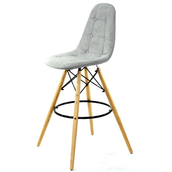 Барний стілець Onder Mebli Alex BAR 75 Сірий G-102 Шеніл-3