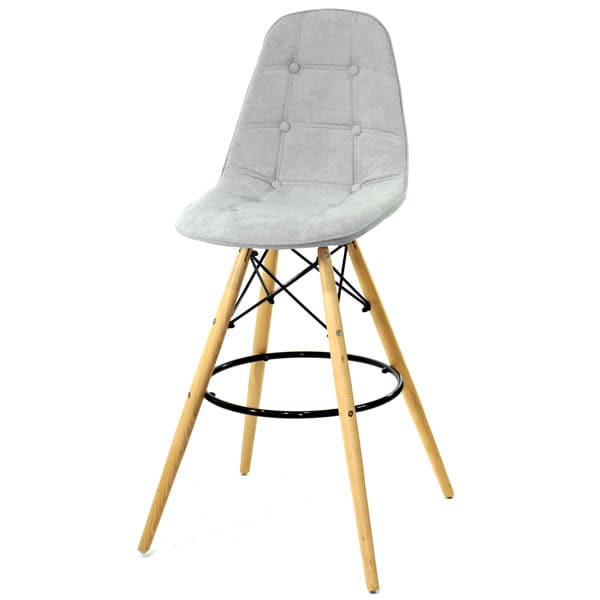 Барний стілець Onder Mebli Alex BAR 75 Сірий G-102 Шеніл-1