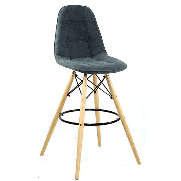 Барний стілець Onder Mebli Alex BAR 75 Сірий G-110 Шеніл-0