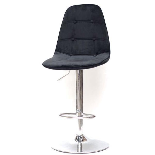 Барний стілець Onder Mebli Alex BAR CH-BASE Чорний B-4 Оксамит-1