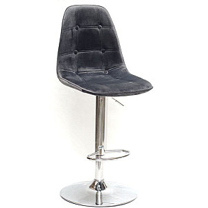 Барный стул Onder Mebli Alex BAR CH-BASE Серый B-3 Бархат