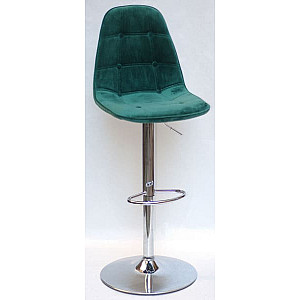 Барний стілець Onder Mebli Alex BAR CH-BASE Зелений B-5 Оксамит