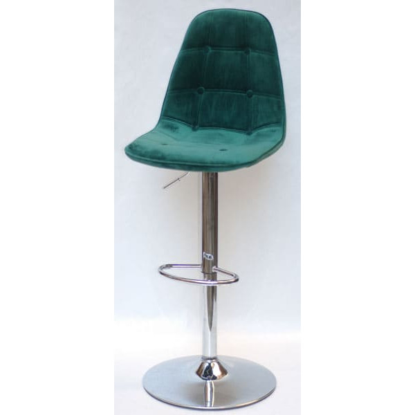Барний стілець Onder Mebli Alex BAR CH-BASE Зелений B-5 Оксамит-1