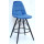 Напівбарний стілець Onder Mebli Alex BAR 65-BK Синій B-1 Оксамит