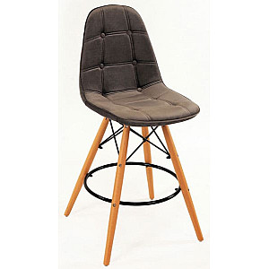 Полубарный стул Onder Mebli Alex BAR 65 Серый B-3 Бархат