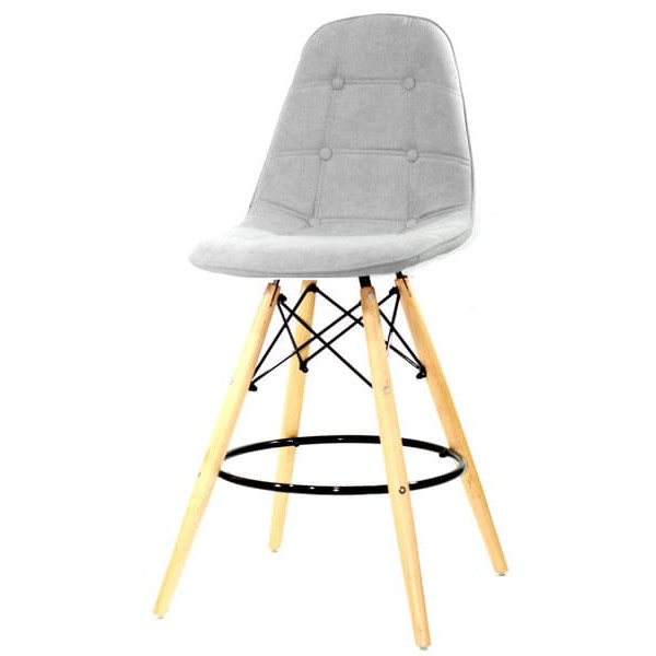 Полубарный стул Onder Mebli Alex BAR 65 Серый G-102 Шенилл-1