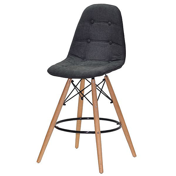 Напівбарний стілець Onder Mebli Alex BAR 65 Сірий G-111 Шеніл-1