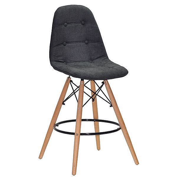 Напівбарний стілець Onder Mebli Alex BAR 65 Сірий G-111 Шеніл-0