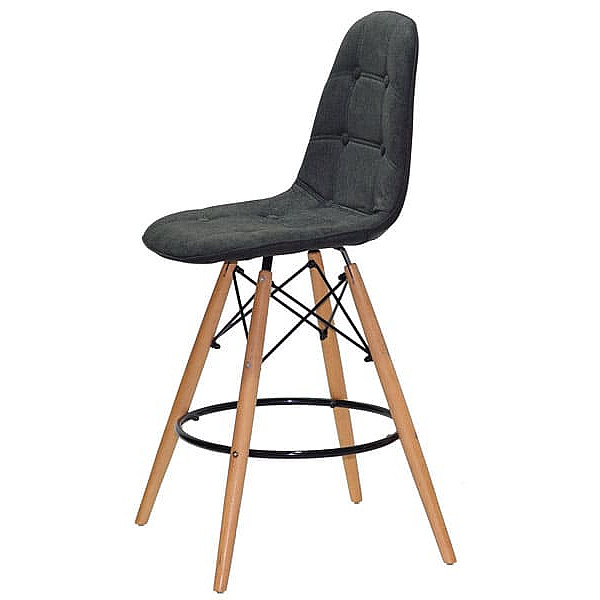 Напівбарний стілець Onder Mebli Alex BAR 65 Сірий G-111 Шеніл-2