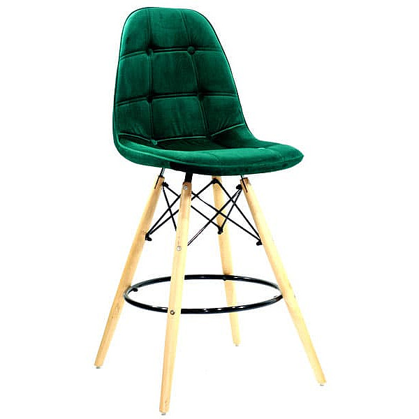 Напівбарний стілець Onder Mebli Alex BAR 65 Зелений B-5 Оксамит-0