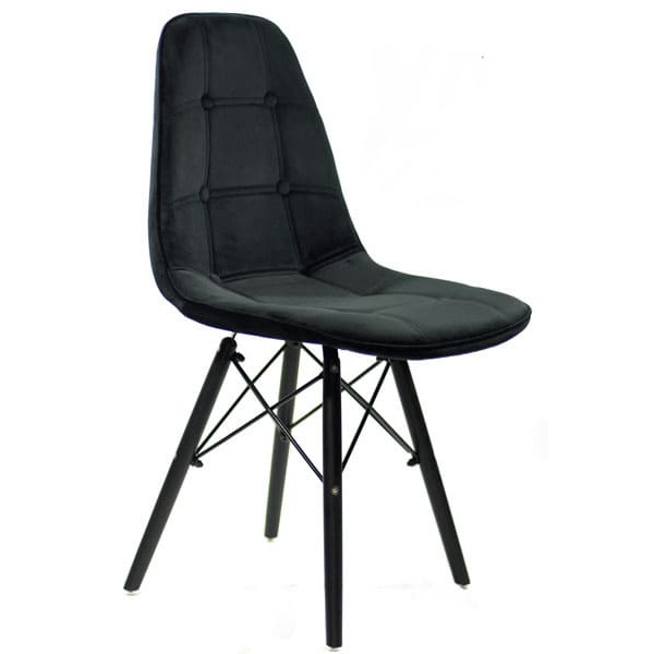 Стілець Onder Mebli Alex BK Чорний B-4 Оксамит-0