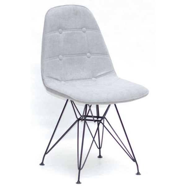 Стілець Onder Mebli Alex BK-ML Сірий G-102 Шеніл-0