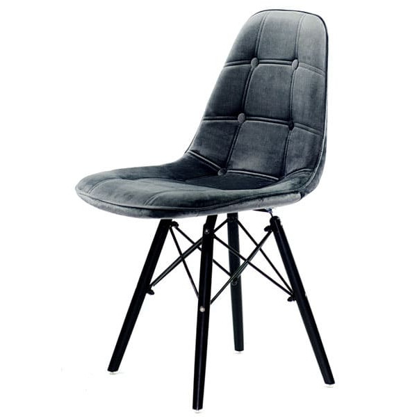 Стул Onder Mebli Alex BK Серый B-3 Бархат-1