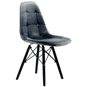 Стул Onder Mebli Alex BK Серый B-3 Бархат