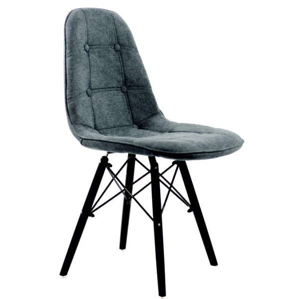 Стул Onder Mebli Alex-BK Серый G-110 Шенилл-3